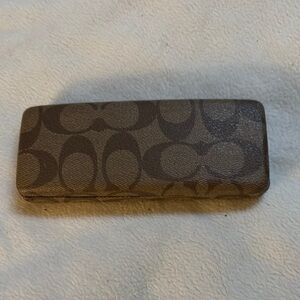 Coach Brown Signature Eyeglass Case